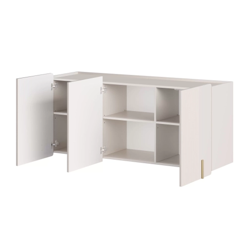 Komoda Malmi 150 cm wisząca - kaszmir / złoty
